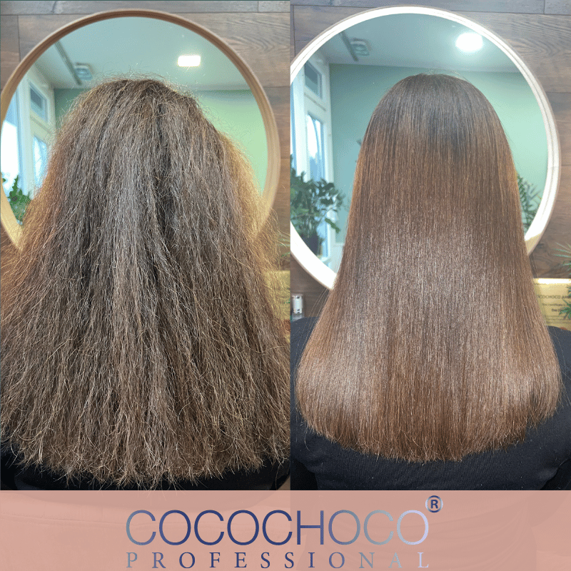 Trattamento per capelli oro di cheratina brasiliana 1000 ml - per capelli più brillanti / capelli lucidi | Cocochoco®