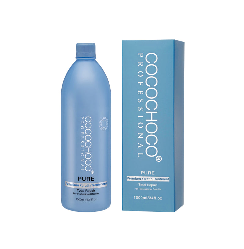 Trattamento per capelli puri di cheratina 1000 ml - per capelli biondi / sottili | Cocochoco®