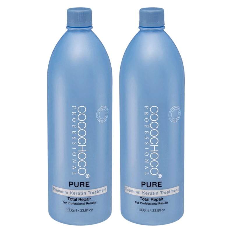 SET keratin Pure hair treatment 2000 ml - For blonde / thin hair | COCOCHOCO®