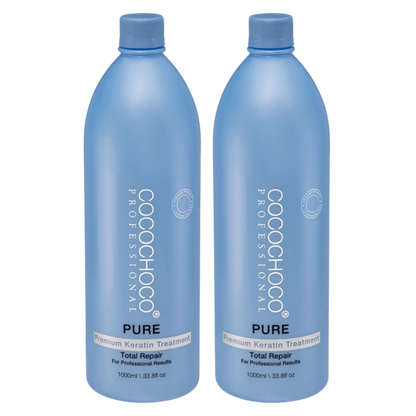 SET keratin Pure hair treatment 2000 ml - For blonde / thin hair | COCOCHOCO®