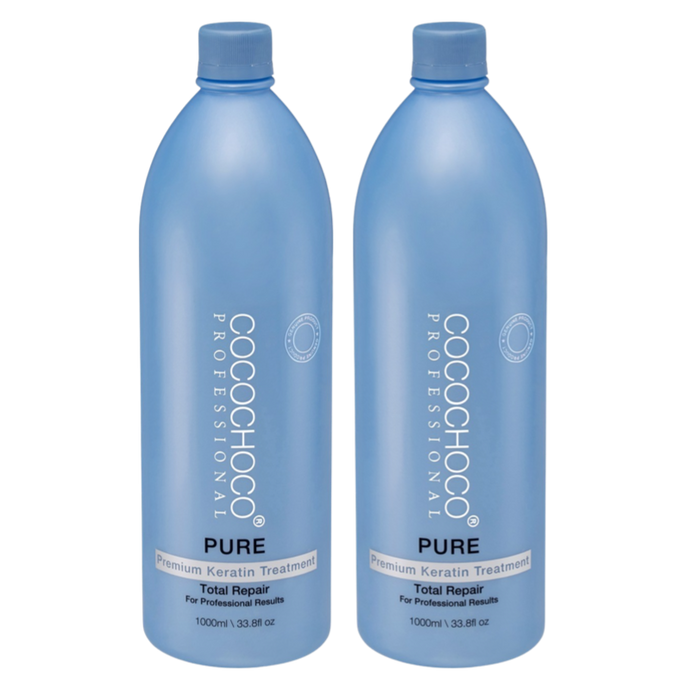 COCOCHOCO SET Pure keratin hair treatment 2000 ml - For blonde / thin hair