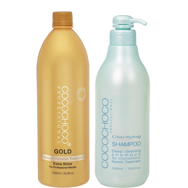 Gold keratin treatment 1000 ml & Clarifying Shampoo 1000 ml