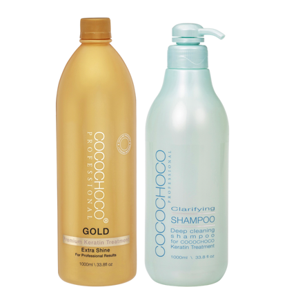 Gold keratin treatment 1000 ml & Clarifying Shampoo 1000 ml