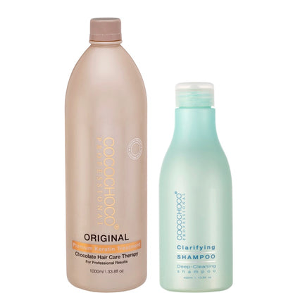 COCOCHOCO SET Original keratin hair treatment 1000 ml & Clarifying shampoo 400 ml