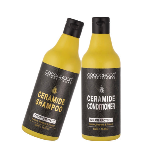 Set Conditioner and Shampoo with Ceramide for Color Protection 2x 500 ml | COCOCHOCO®