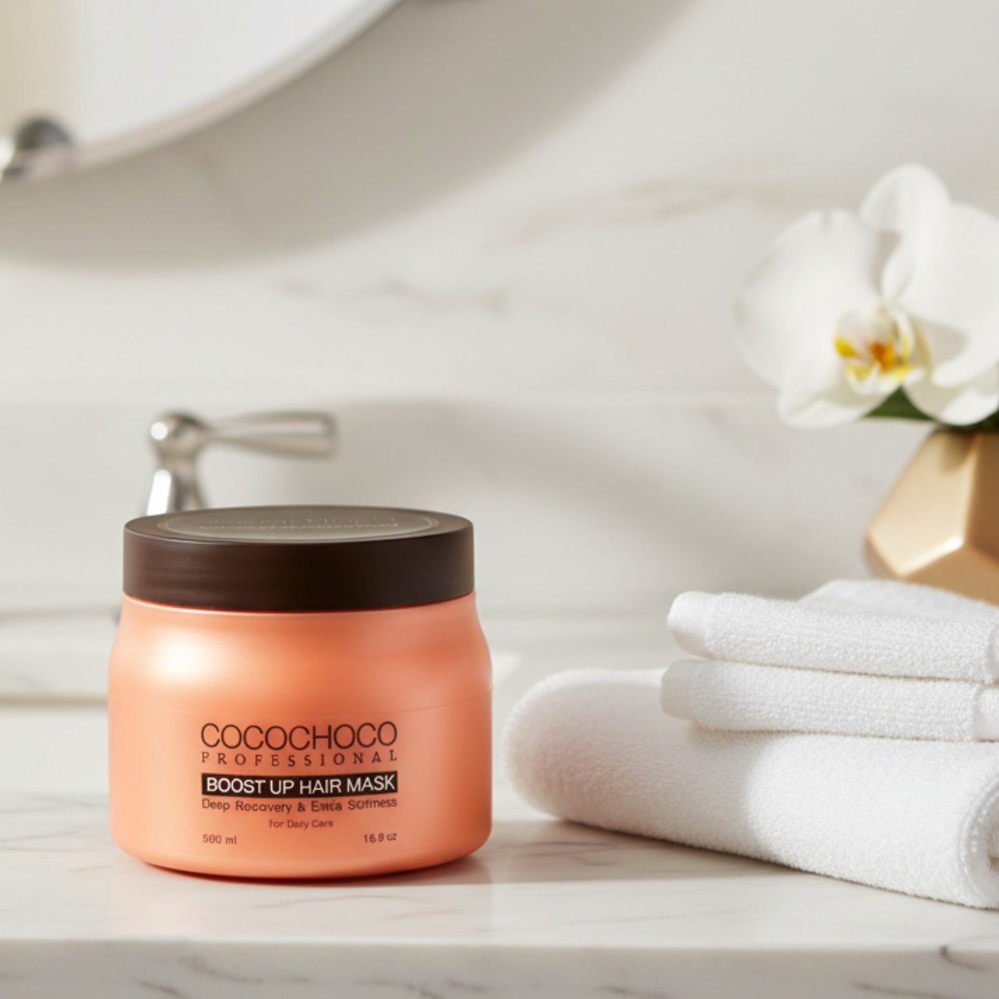 Μάσκα μαλλιών για επιπλέον απαλότητα και όγκο 500 ml | Cococho®