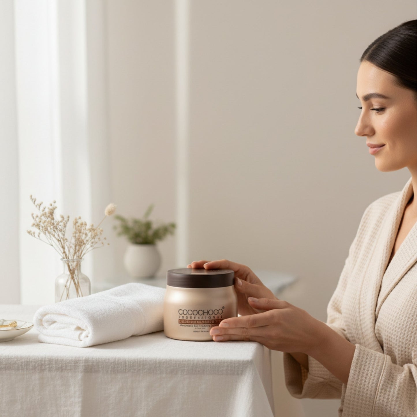 Collagen Hair Mask para cabello seco con biotina 500 ml | COCOCHOCO®