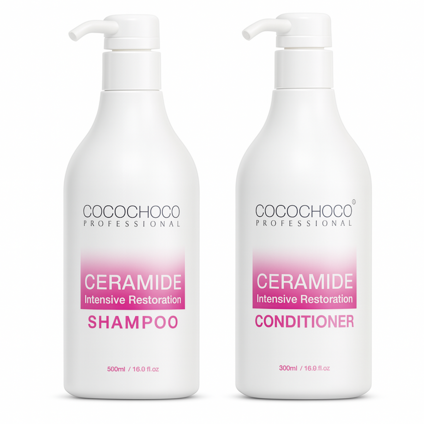 Ρυθμίστε εντατική αποκατάσταση κεραμιδίου ελεύθερο θειικό σαμπουάν & κλιματιστικό 2x 500 mL | Cococho®
