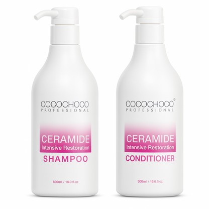 Ρυθμίστε εντατική αποκατάσταση κεραμιδίου ελεύθερο θειικό σαμπουάν & κλιματιστικό 2x 500 mL | Cococho®