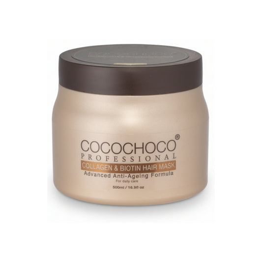 Cocochoco Professional Collagen & Biotin Hair Mask jar on a white background