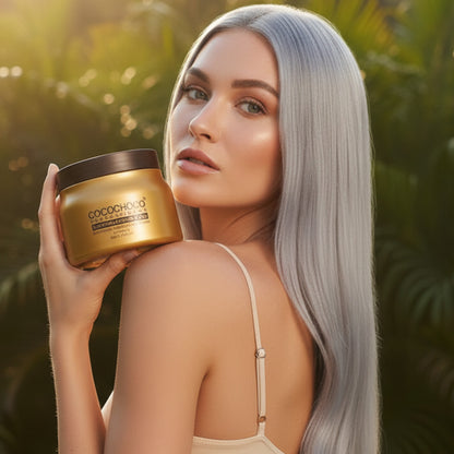 Máscara para el cabello de queratina para hidratación y regeneración 500 ml | COCOCHOCO®