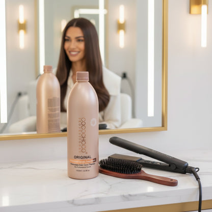 Impostare il trattamento per capelli originale di cheratina brasiliana 1000 ml e shampoo chiarificante 400 ml | Cocochoco®