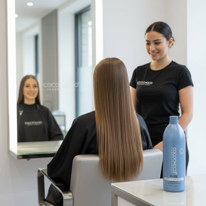 SET Brazilian keratin Pure hair treatment 1000 ml & Clarifying Shampoo 1000 ml | COCOCHOCO®