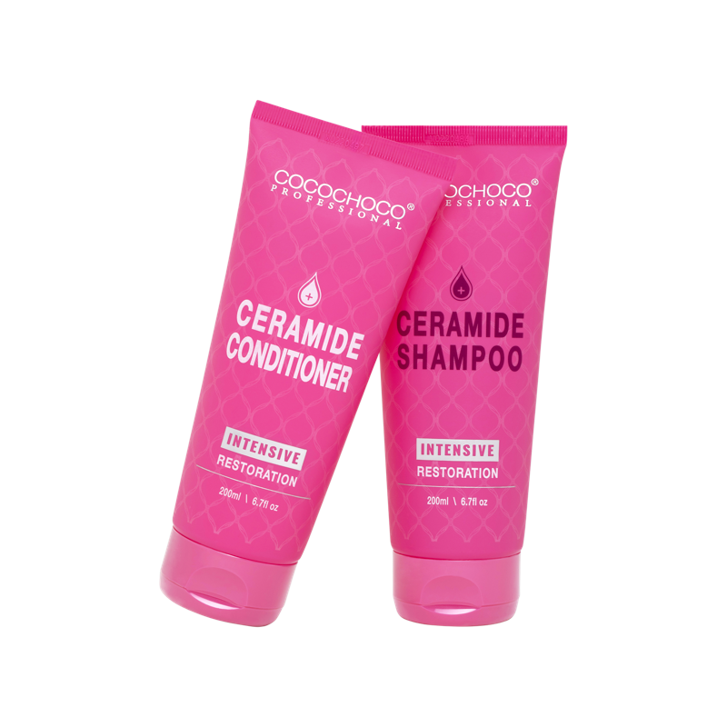 Set intensieve ceramide -restauratie gratis sulfaat shampoo & conditioner 2x 200 ml | Cocochoco®