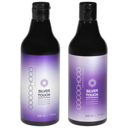 Set Anti-Yellow Sulphate-Free Shampoo + Conditioner Silver Touch 2x 500 ml | COCOCHOCO®