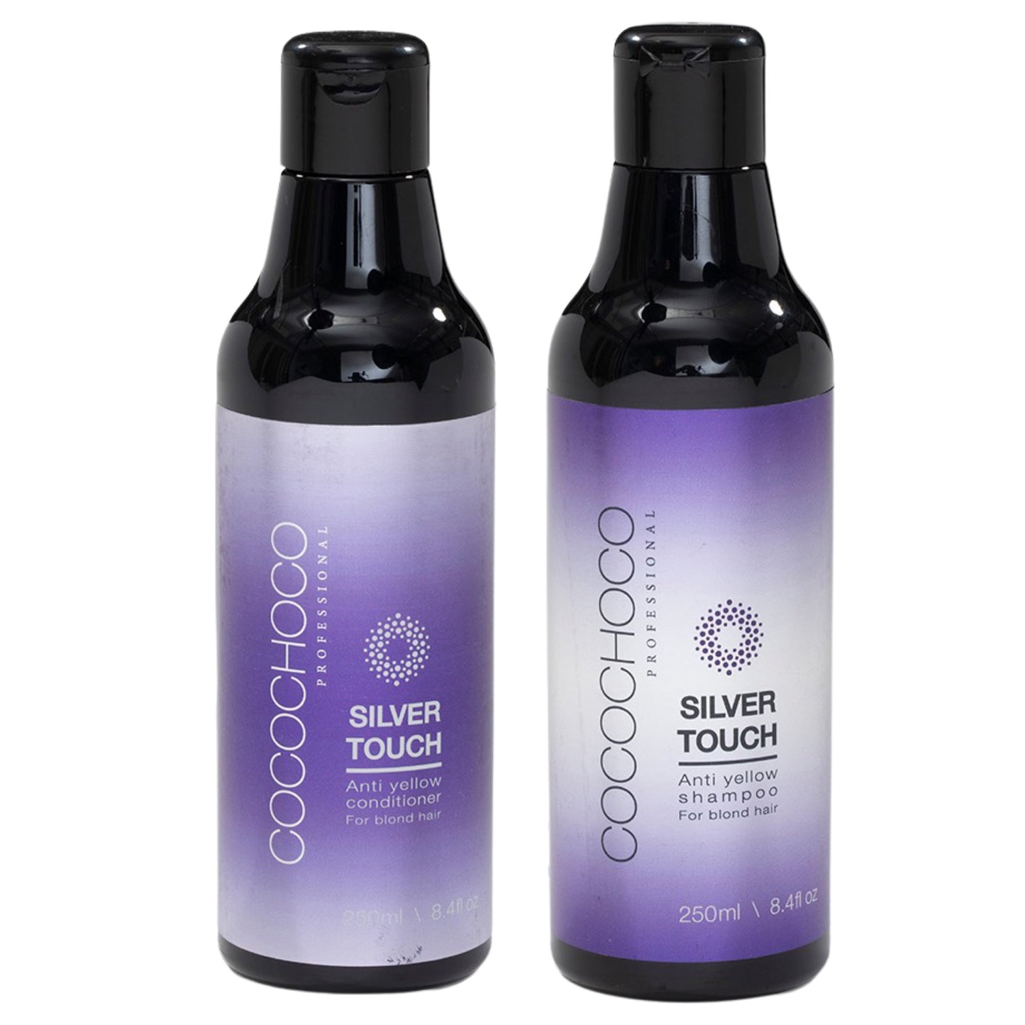 Set Anti-gelbes sulfatfreies Shampoo + Conditioner Silber Touch 2x 250 ml | Cocochoco®